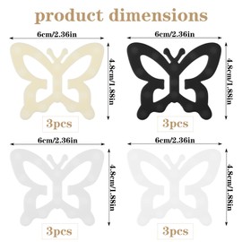 12Pcs Bra Strap Clips Bra Strap Holders for Racer Back, Anti-Slip Buckles Conceal Straps Bra Clips to Make Racerback Adjustable Bra Straps Holder for Women Cross Back