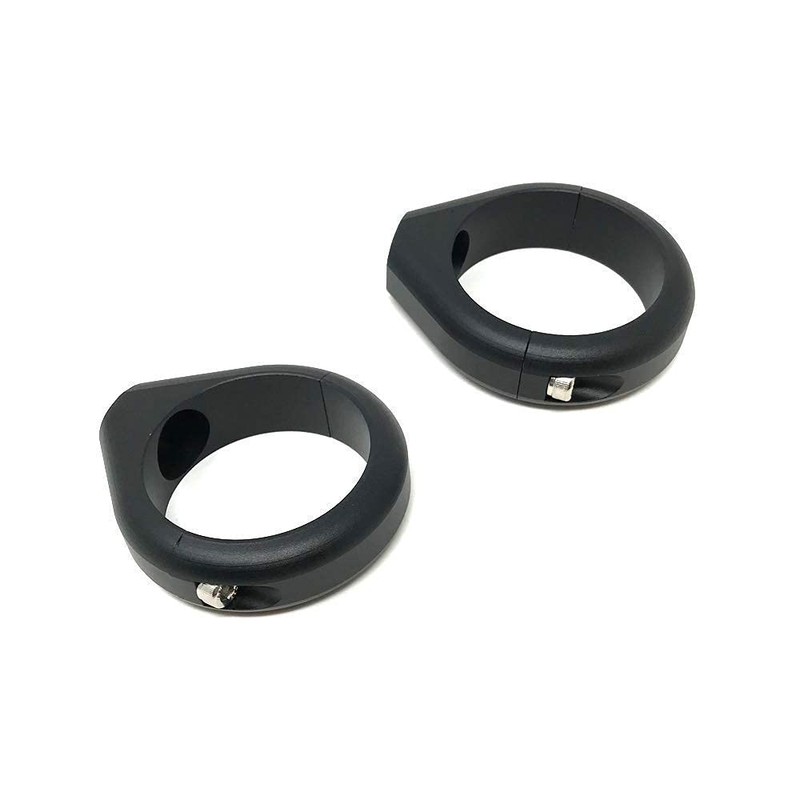 1 Pair Motorcycle Universal Indicator Fork Clamps in Black 46-47mm