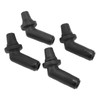4pcs Sunroof Drain Tube Connector EEH500100 Rubber Black Replacement for