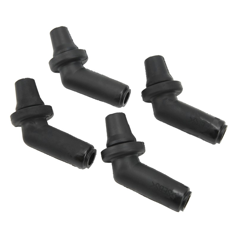 4pcs Sunroof Drain Tube Connector EEH500100 Rubber Black Replacement for