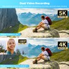 5K Camcorder Video Camera 56MP 16X Dual Lens Vlogging Camera