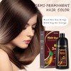 Dark Brown Hair Dye Shampoo 3 in 1, Gentle Formula