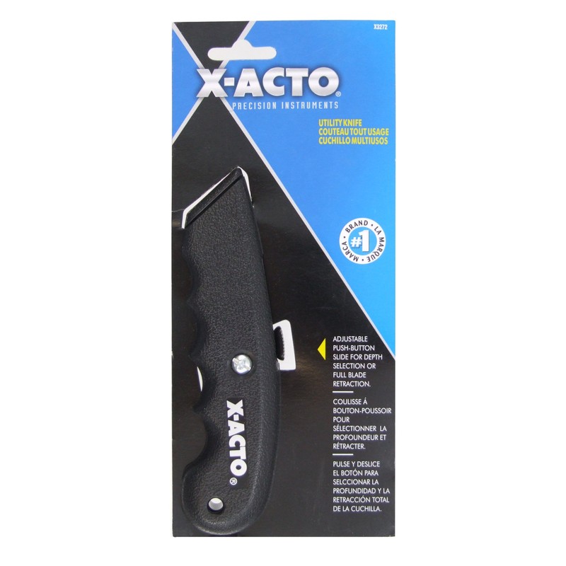 X-ACTO X3272 SurGrip Utility Knife with Contoured Plastic Handle and