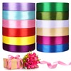 12 Colours Satin Ribbon 20 mm, 22 Metres Decoration Gift