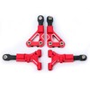 Aluminum Alloy Front Upper & Lower Suspension Arms for 1/10