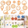 Puocaon Sports Polymer Clay Cutters - 13 Pcs Baseball Football