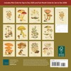 Mushroom Botanical Prints Mini Wall Calendar 2026 7" x 7"