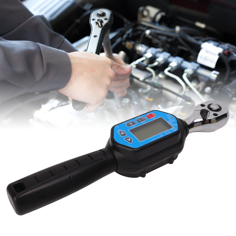 Digital Torsion Wrench 3/8in Drive Mini Calibrated Wrench with Buzzer