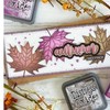 2pcs Christmas Maple Leaf Metal Die Cuts,Merry Christmas Autumn Maple