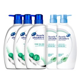 Head & Shoulders Itchy Scalp Shampoo 850ml x 3 + Conditioner x 2 / 헤드앤숄더 가려운 두피 샴푸 850ml 3개+린스 2개