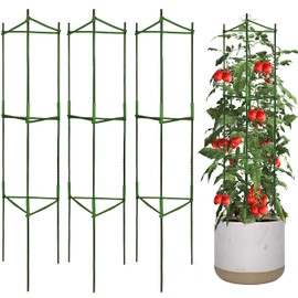 3Pack Tomato Cages Plant Cages 4ft Multifunctional Tomato Support Garden Trellis Tomato Stakes Cucumber Tomato Trellis for Vertical Climbing Plants Vegetable Flowers