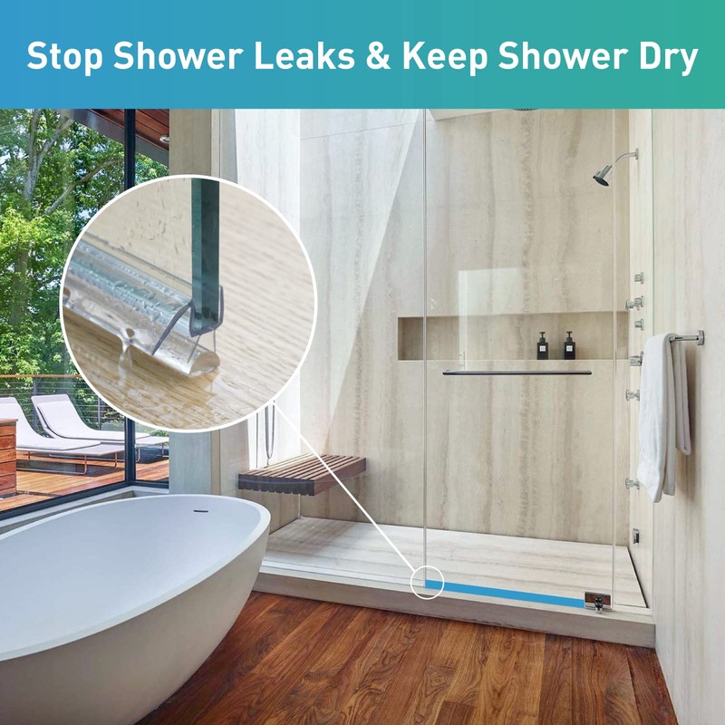 FCSOTSPS Shower Door Bottom Seal, 2 PCS 1/4" x 36"