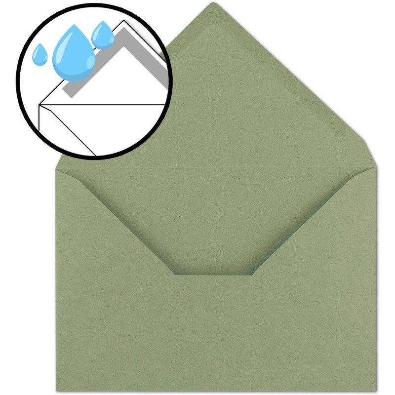 NEUSER PAPIER 15x Vintage envelopes DIN C5 kraft paper 120