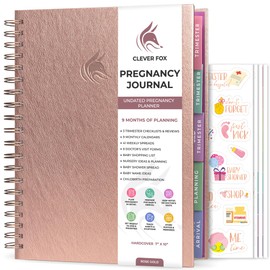 Clever Fox Pregnancy Journal & Memory Book - Pregnancy Planner & Notebook for Expecting Moms – Baby Keepsake, First Time Moms Gift (Rose Gold, 9" x 10.5")