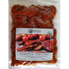 Enios Greek Sundried Tomatoes 750g. Ready to eat - in oil. Low Salt. Naturally sun-dried.