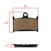 Caltric Brake Pads for Triumph 1050 Sprint St Abs 2006-2009