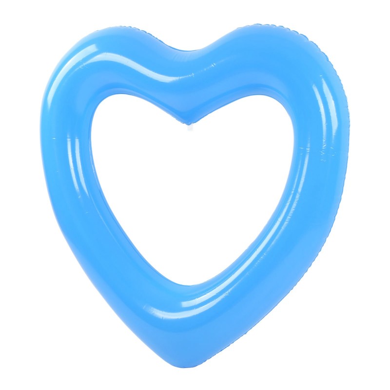 Heart Shaped Swimming Circle 120cm Thick Tear Resistant PVC Material