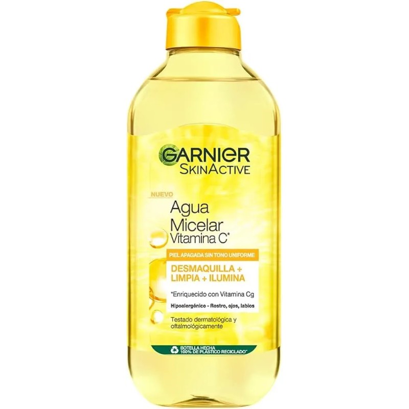 Kit Garnier Express Aclara Vitamina C 4 Pasos Agua Micelar