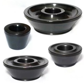 Drintag Wheel Balancer Cone, 4pcs Tire Balancing Machine Cones Set #45 Carbon Steel Wheel Balancer Standard Taper Cones Kit for 36MM Shaft, Cone Size 1.77-5.39 Inches