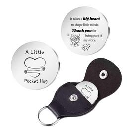 Pocket Hug for Teacher Thank You Appreciation Gifts for Teachers It Takes a Big Heart to Help Shape Little Minds Teacher Gifts for Christmas Valentines Graduation Goodbye