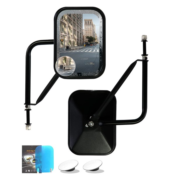 iKer Doors Off Mirrors Compatible with Jeep Wrangler JK JL