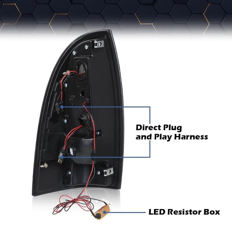PIT66 LED Tail Lights Assembly Pair Compatible with Toyota Tacoma