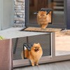 Billionchains Cat Flap, Fly Screen for Sliding Door, Automatic Closure,