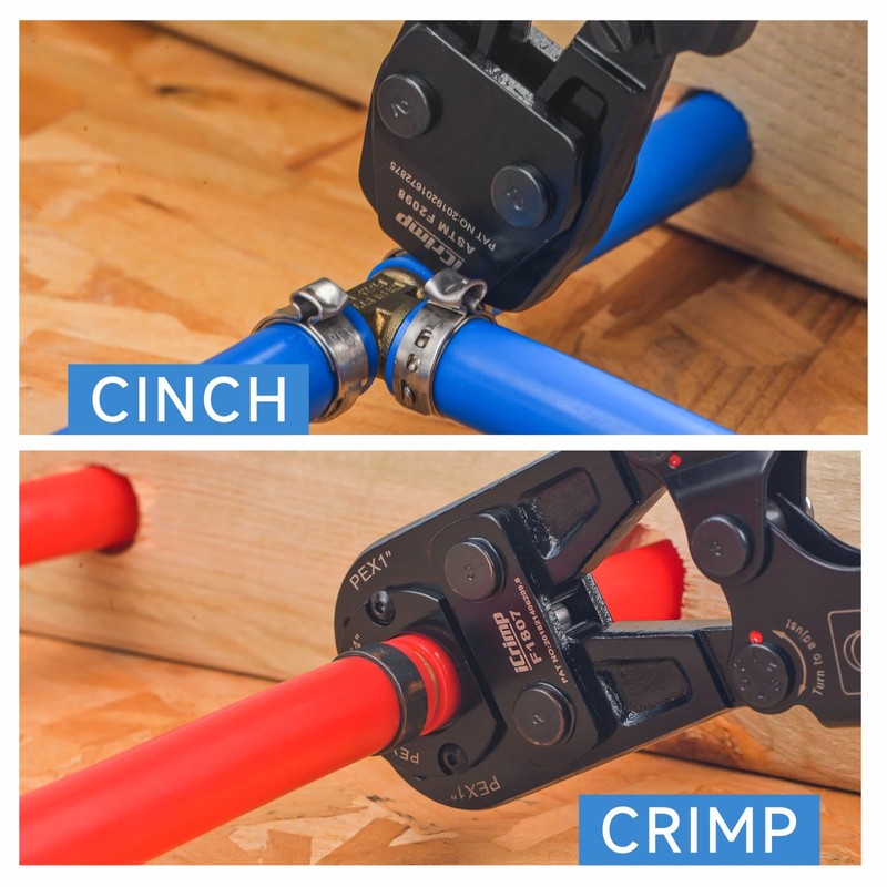 iCrimp PEX Crimping Tool Set for Copper Crimp Ring and