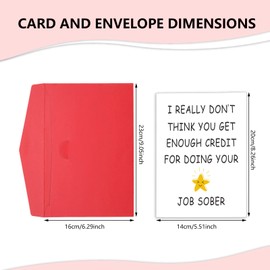 Funny Cards for Him Her with Envelopes, Boss Valentines Day Card, Valentines Day Gifts for Bosses, Retirement Cards for Women Men, Coworker Supervisor Manager Card for Men Women, Just Because Card