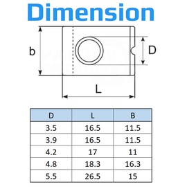 Spire Clips, U Type 4.8 mm U-Nails, Caught Screws, Zinc Coated Quick Fixings, U Nuts, Self-Tapping Screws, Panel Clips, Universal Car Mounting Brackets (10 Pieces)
