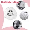 4 Pack Spin Mop Head Refills + 1 Holder for