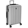 DELSEY Paris Titanium Hardside Expandable Luggage with Spinner Wheels, Silver,