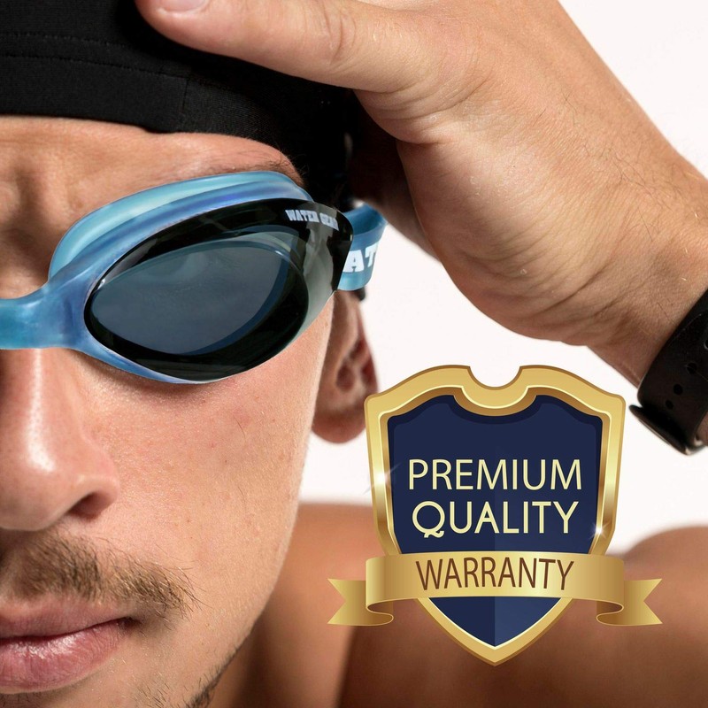 Water Gear Razor Swim Goggles Smoke/Blue