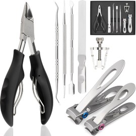 marQus 8-Piece Foot Care Set - Professional Foot and Hand Care - High-Quality Toenail Clippers and Nail Clippers - All-in-One Pedicure Set Foot Care for Thick & Ingrown Nails