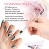 2PCS Dual-Ended Rhinestone Picker Dotting Pen, Kememo Wax Tip Pencil