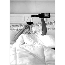 Black and White Girl Decoration Poster, Modern and Fashionable Women's Decoration Painting, Bedroom, Living Room Background Wall Decoration, Printed Poster, Frameless (C 2, 20x30cm*1)