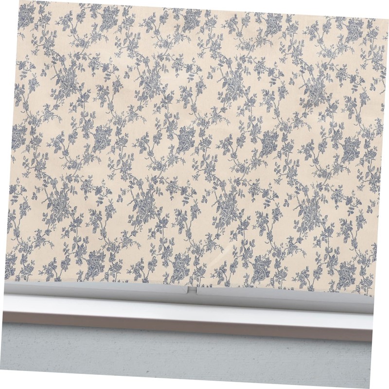 GRIRIW Short Flower Pattern Curtains for Windows Lightweight Privacy Drapes