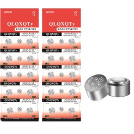 QLQXQTy 20PACK AG5 LR754 309 393 SR754 SR754 Battery Alkaline Button Cell Battery