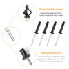 ALLCLEAN 3/16" x 5/8" Tri-Fold Rivets Assortment - 60Pcs,Black Tri-fold