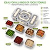 Snackle Box Container 304 Stainless Steel 8 Compartment