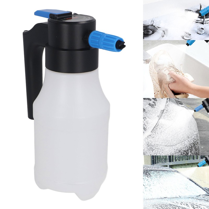 Electric Foam Sprayer with USB Pressurized 1.5L for Home Garden