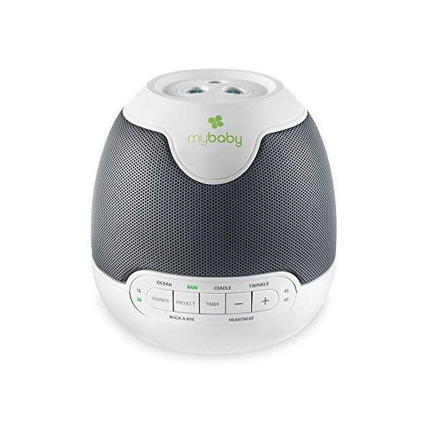 MyBaby, SoundSpa Lullaby - Sounds & Projection, Plays 6 Sounds & Lullabies, Image Projector Featuring Diverse Scenes, Auto-Off Timer Perfect for Naptime, Powered by an AC Adapter, by HoMedics