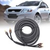 Car Audio Signal Cable Adapter 4.5m/180in Black PVC Plastic Layer