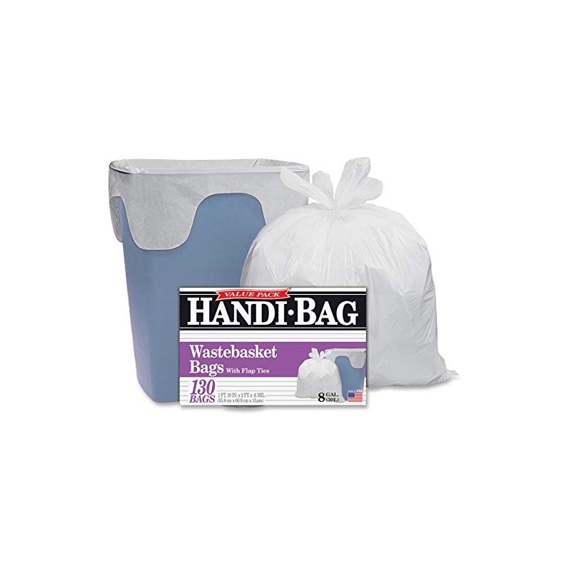Handi-Bag HAB6FW130 Super Value Pack, 8gal, 0.6mil, 22 x 24,