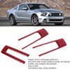 3Pcs Steering Wheel Frame Sticker Carbon Fiber Button Cover Trim