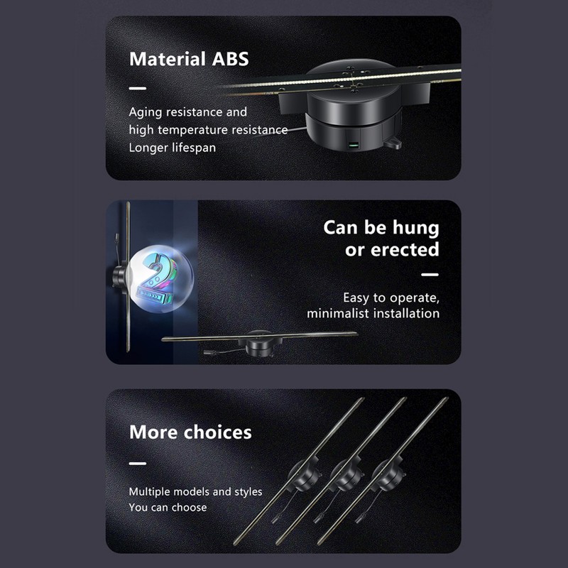 420mm Ultra-thin 3D Holographic Advertising Machine 3D Imaging Holographic Advertising