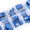 50pcs 3296W 100/200/500/1k/2k/5k/10k/20k/100k/500k Ohm Adjustable Trimmer Resistor