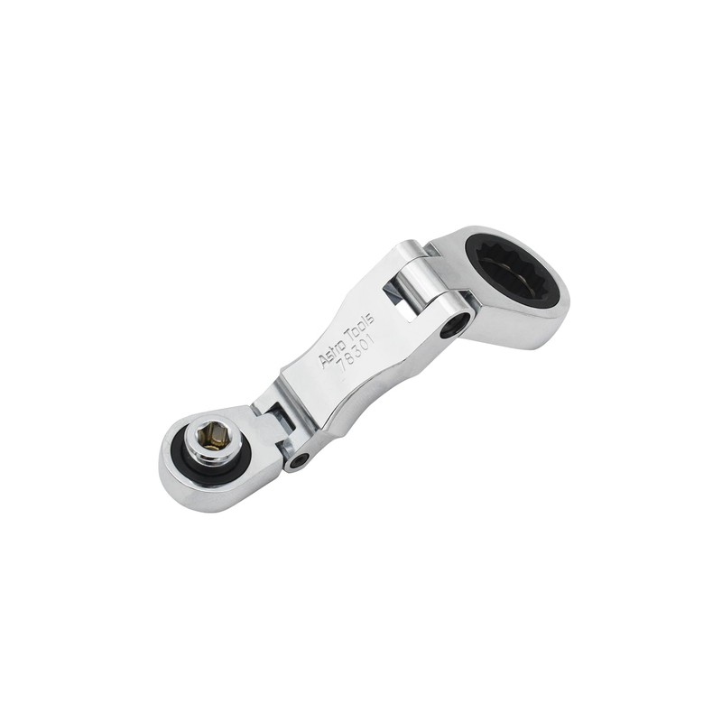 Astro Tools 78301 Stubby Ratcheting Flex Head Double Box End