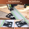 Adjustable Track Saw Square, Compact Multi-Angle Cutting Guide with 11