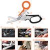 LANZLC Trauma Scissors, Rescue Scissors, Multitool, Emergency Scissors, Glass Breaker